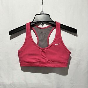 Nike Dri-Fit Just Do‎ It Racerback Sports Bra Pink XS